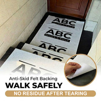Rouleau de sol personnalisé moderne antidérapant auto-adhésif imperméable transparent anti-poussière amovible sans résidus pour la rénovation de la maison