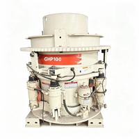 Concasseur à cône hydraulique multicylindres haute productivité, capacité de 120t/h pour le concassage du granit et du basalte