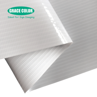 Bannière en PVC rétroéclairé 610 g/m² 18 oz 500x500D 18x12 Rouleau de caisson lumineux 3,20x50m pour impression numérique