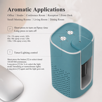 Diffuseur d'huiles essentielles ultrasonique sans eau rechargeable en aluminium, marque privée exclusive, haute qualité, vente chaude