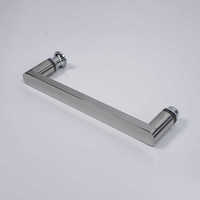 Poignée de porte de douche en acier inoxydable 304 poli, barre plate de 230 mm entre centres pour porte de douche sans cadre
