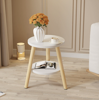 Table basse moderne et élégante pour la maison - Table d'appoint/chevet ronde nordique multifonctionnelle pour le salon, le canapé et le balcon