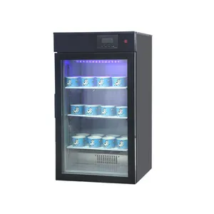 Máquina de fermentação do iogurte do leite do refrigerador do ar com a porta de vidro