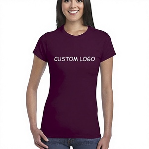 T-shirts d'été vintage de haute qualité pour femmes en polyester et coton, coupe ajustée, logo personnalisé, écologiques et respirants - Product Image 1