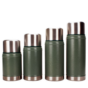 700ML/900ML/1050ML/1250ML Hammer Green Powder Vacuum Insulated Large 18/8 Stainless Steel <strong>Food</strong> Thermos Jar with Handle - Product Image 2