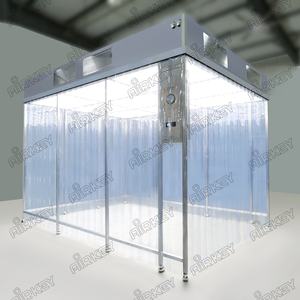 ห้องคลีนรูมแบบพกพาขนาดเล็กที่ปรับแต่งได้ ห้องคลีนรูมแบบโมดูลาร์พร้อมโครงอะลูมิเนียมและผนังพีวีซี พร้อมอุปกรณ์กรองอากาศ - Product Image 4