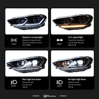 Auto-Scheinwerfer für VW Sportsvan LED-Frontleuchte 2016-2018 Vordere Sportsvan Tsi DRL Projektorlinse Abblendlicht Autozubehör