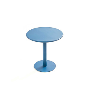 <b>Aluminum</b> Alloy Round <b>Table</b> Outdoor Garden Set Weather Resistant Contemporary Design For Patio Balcony Cafe Restaurant Hotel - Product Image 1