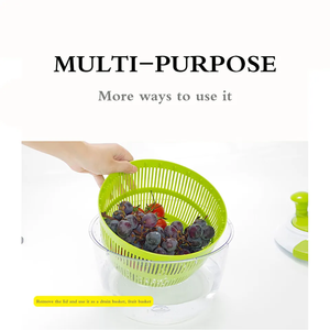 <span class=keywords><strong>Escurridor</strong></span> <span class=keywords><strong>de</strong></span> Verduras y Frutas <span class=keywords><strong>de</strong></span> 5L, Secador, Colador, Lavador, Preparador <span class=keywords><strong>de</strong></span> Ensaladas con Tazón y Colador - Product Image 4