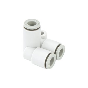 Raccord pneumatique rapide Qingze, type L, double coude en T, KQ2LU04 06 08 10 12 00, raccord de tuyau d'air en plastique - Product Image 2