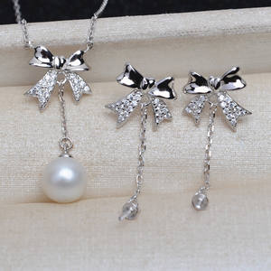 Ensemble de pendentifs d'oreille en argent S925 faits à la main, avec nœud, DIY, 8-13 perles, accessoires de bijoux, 3983 - Product Image 2