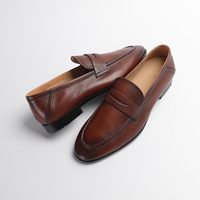 Mocassins en cuir véritable pour hommes – Chaussures confortables, légères et antidérapantes pour le bureau et le quotidien