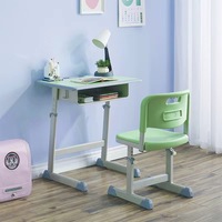 Meubles scolaires, bureau et chaise individuels pour salle de classe, réglables, en plastique et MDF, fabricant d'origine