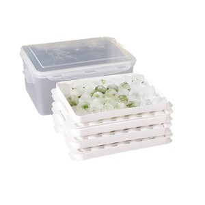 Ice Cube Mold With Lid Quick Freeze Mini Maker Airtight Container Mixed Shapes PP Material For Family Use - Product Image 5