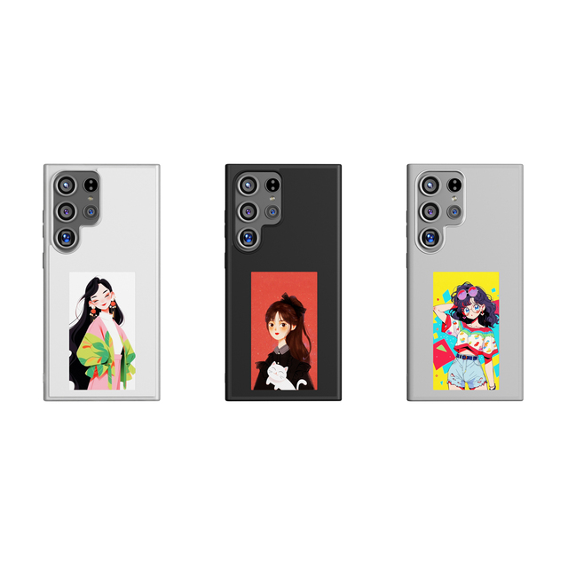 RK-11M for Samsung S Series Cases New Arrival Mobile NFC Luxury Phone Case Three Colors Ink Screen Glass Phone Case