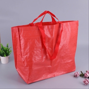 Sac fourre-tout promotionnel en polypropylène recyclable, laminé PP, tissé, pour boutique, épicerie, publicité, sac de shopping en tissu - Product Image 2