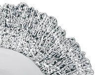 Assiettes de présentation dorées en plastique réutilisables pour dîner, mariage et fêtes