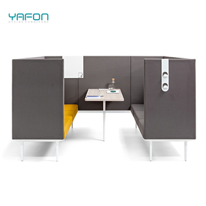 Khung Bảo Mật Chất Lượng Tốt Bền, Ghế Sofa Văn Phòng Cách Âm, Phòng Họp Có Bàn Cà Phê - Product Image 2