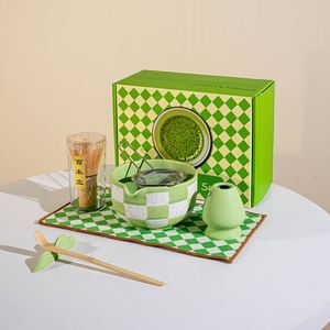 Matcha <b>Tea</b> Gift <b>Set</b> Traditional Japanese <b>Tea</b> Making Tools Ceramic <b>Tea</b> Bowl with Spout Matchas Brush Whisk Holder Matcha Kit - Product Image 2
