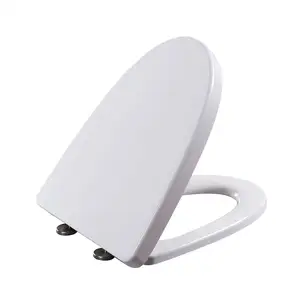 <span class=keywords><strong>Asiento</strong></span> de <span class=keywords><strong>Inodoro</strong></span> Moderno de <span class=keywords><strong>Urea</strong></span> para Baño con Cierre Lento, Liberación Rápida, No Eléctrico, Tapa Redonda de Plástico - Product Image 1