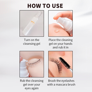 Гель-шампунь для очищения ресниц Gel Lash Sparkle Vegan Deep Clean для наращенных ресниц - Product Image 4