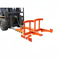 Pince de levage robuste pour fûts d'huile 400KG 800KG, attache pour chariot élévateur, pour fûts en acier et en plastique, porte-fûts horizontal