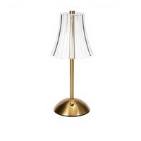 Lampe de bureau sans fil à LED rechargeable avec variateur tactile, lampe de table portable