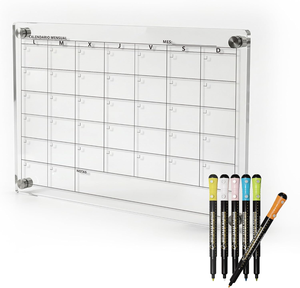 Pizarra Magnética Acrílica Reutilizable de Superficie Lisa con Diseño Personalizado, Calendario para Refrigerador para la Organización del Hogar - Product Image 3