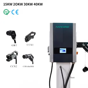 New Energy Power Outdoor 30KW 40kw Dc Input Mode 3 Type 2 Electric Car Vehicle Charger Ev Wallbox Solar