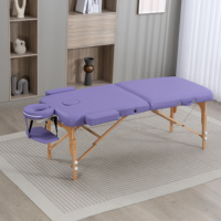 Katlanabilir Ahşap Taşınabilir Ayarlanabilir Masaj Masası 7CM Yüksek Yoğunluklu Sünger 260KG Taşıma Kapasitesi ISO9001 GPSR Sertifikalı Yüz Bakım Spa Kirpik