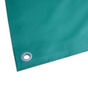 Bâche en PVC de haute qualité, couleur verte, imperméable, logo personnalisé imprimé, bâche en PVC stabilisée aux UV pour usage industriel - Product Image 4