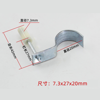 Fixation de plafond intégrée à clou de feu de support de taille personnalisable avec clip de plafond