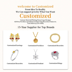 Nhà sản xuất trang sức tùy chỉnh OEM & ODM bằng thép không gỉ, bạc 925, hợp kim đồng, vòng cổ, mặt dây chuyền, nhẫn dành cho nữ, bán buôn - Product Image 2