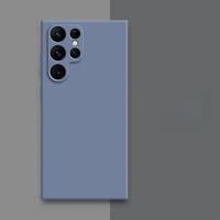 Sıvı silikon Samsung kılıfı S26 ss24 S23 S22 Ultra S21 S20 S30 FE artı Pro yumuşak şeker kapağı