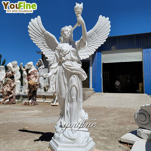 A grandezza naturale di Marmo a Grandezza naturale di Volo di Angelo <span class=keywords><strong>Statua</strong></span> - Product Image 3