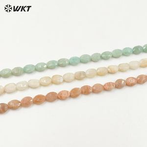 WT-G332ลูกปัดหินอะมาโซไนต์ธรรมชาติแบบหลวมสำหรับผู้หญิงเครื่องประดับสร้อยคอเครื่องประดับแบบทำมือ - Product Image 1