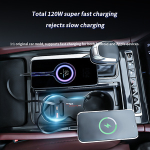 Cargador de coche retráctil 4 en 1 de última generación, 120W de carga rápida con 2 cables, adaptador tipo C para Hong QI H5 H6 - Product Image 5
