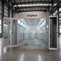 Vente directe usine : Cabines de peinture automobiles au gaz naturel Elite 43 kW 80 ° Cabine de peinture automobile haute performance C Baking Paint Booth
