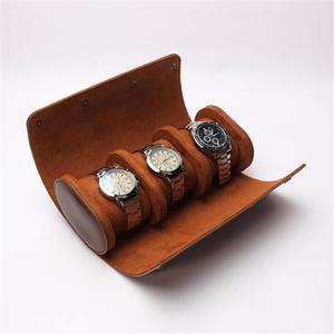 3-Slot Watch Roll Travel Case Portable <b>Vintage</b> Leather Display Case Watch Storage <b>Box</b> Watch Organizers of Men Gift - Product Image 1