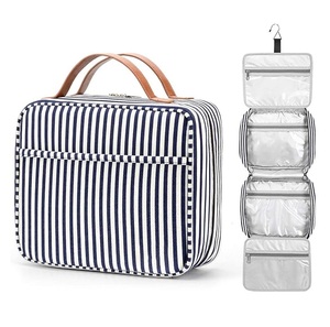 Travel Friendly Hanging <b>Toiletry</b> Organizer Waterproof Cosmetic Bag with Multiple Compartments for Neat <b>Storage</b> - Product Image 1