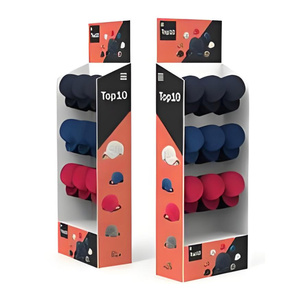 Présentoir de chapeau en carton pour magasin de détail portable conçu sur mesure Support de promotion pour magasin d'impression gratuit - Product Image 2