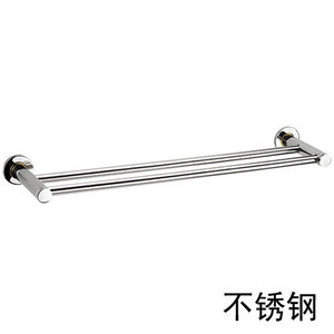 Offre spéciale Porte-serviettes de bain en acier inoxydable simple/double et en aluminium spatial Accessoires de salle de bain pour un rangement pratique - Product Image 5