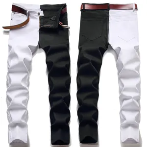 2022 חדש גבוהה רחוב Slim מכנסיים אלסטיים גברים של ג 'ינס 10 צבעים תפרים ג' ינס גברים סקיני מכנסיים Patchs גברים של ג 'ינס