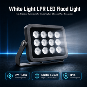 IP65 LPR LED Flood <strong>Light</strong> Waterproof White <strong>Light</strong> 12W 15W 20W 30W 50W License Plate Recognition <strong>Security</strong> <strong>Camera</strong> Fill <strong>Light</strong> - Product Image 1