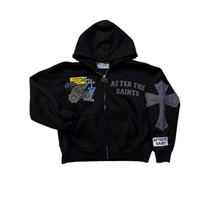 Felpe con Cappuccio Stampate Stile Americano Streetwear a Basso Prezzo, Casual Hip-hop, Ecologiche 100% Poliestere con Zip - Product Image 6