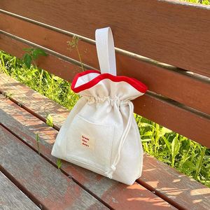 Wholesale Small MOQ Plain Cotton Canvas Shopping Bag Recycled Handle Cotton <b>Drawstring</b> Tote Bag Eco-Friendly Cotton Canvas <b>Pouch</b> - Product Image 1