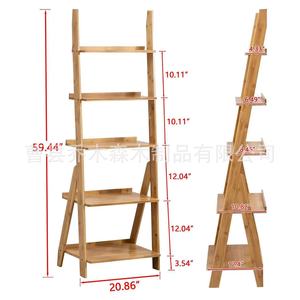 Solid Wood Storage <b>Shelf</b> 3 Tier Freestanding Multi Functional For Living Room <b>Bedroom</b> Plant Display - Product Image 5