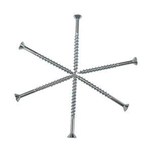 Vis à tête plate de haute qualité en acier C1022, finition CR3+ zinc # Vis à tête ronde cruciforme de style PB de 8 2 pouces - Product Image 1