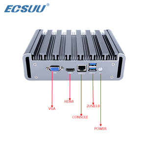 An Ninh Mạng Thiết Bị Mini PC Core I7 4 Cổng Lan Công Nghiệp Không Quạt Thiết Kế Kích Thước Nhỏ Mini PC - Product Image 3