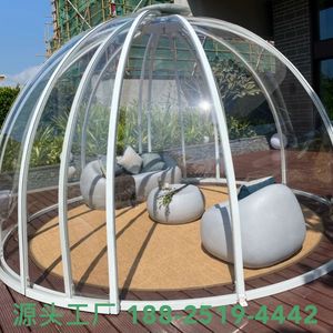 Carpa Domo Transparente, Casa Burbuja de Cristal, para 6-8 Personas, de Lujo, para las Cuatro Estaciones, Uso en Resorts al Aire Libre - Product Image 1